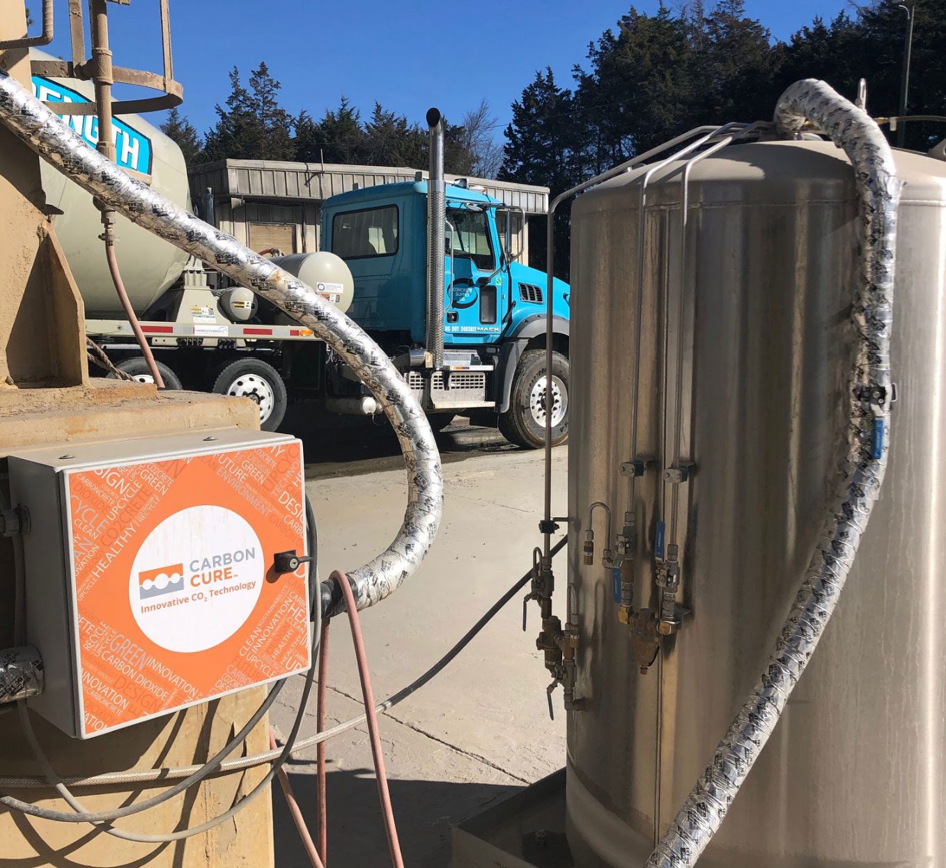 concrete made with recycled CO₂